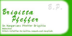 brigitta pfeffer business card